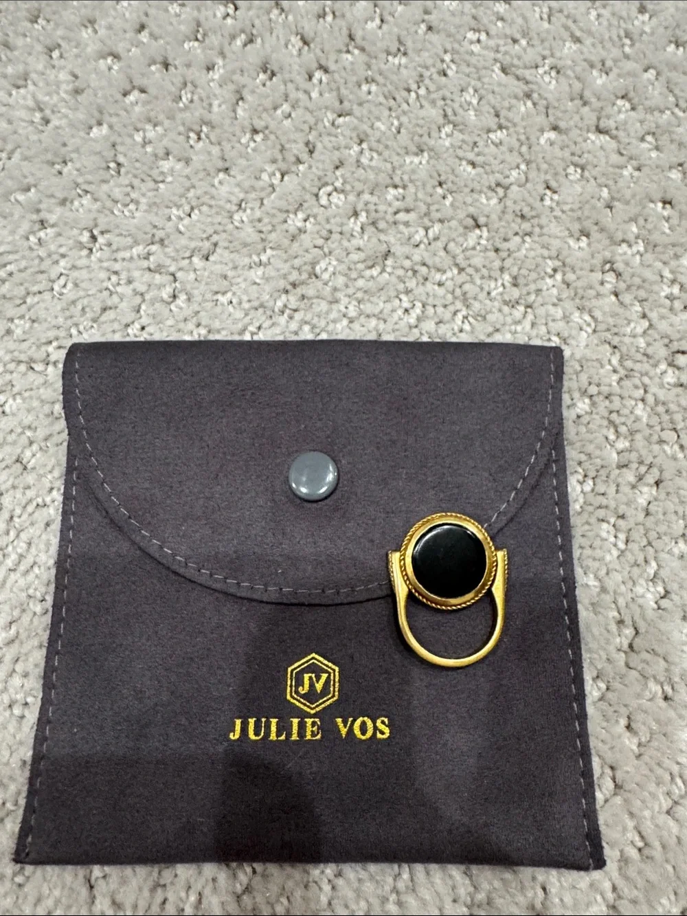Julie Vos Reversible Gold Coin Ring - Picture 2 of 4